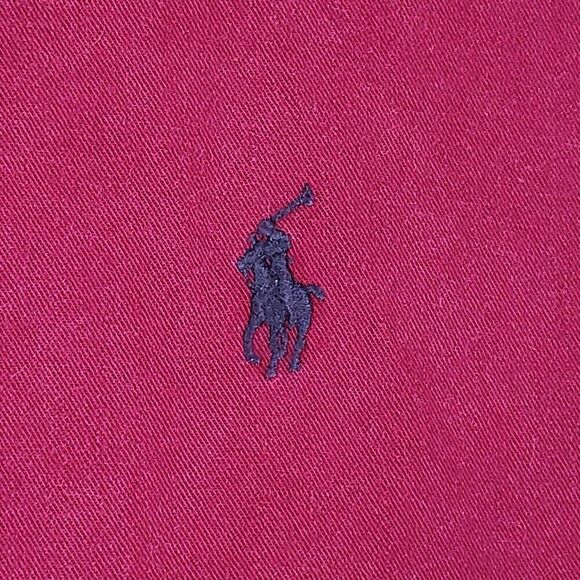 Polo Ralph Lauren Shirt Oxford Men's XL Solid Berry LS Blaire Button Down - Picture 5 of 11